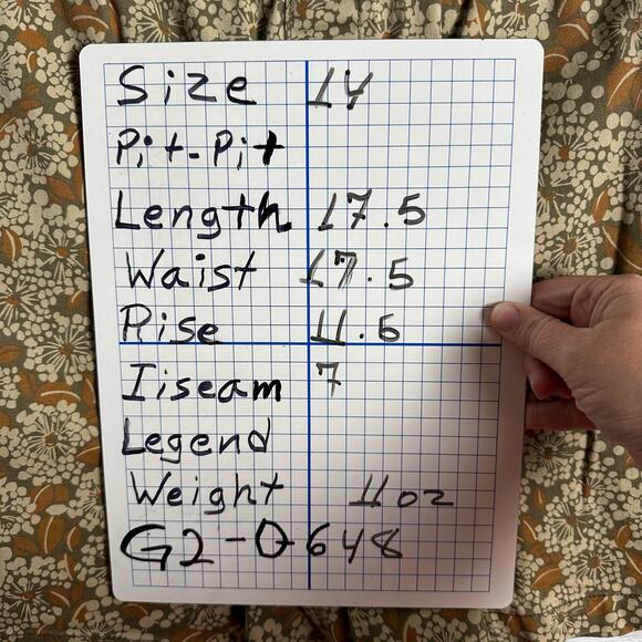 Lands End shorts floral stretchy band pull on pockets bohemian hippy plus size - Picture 13 of 13